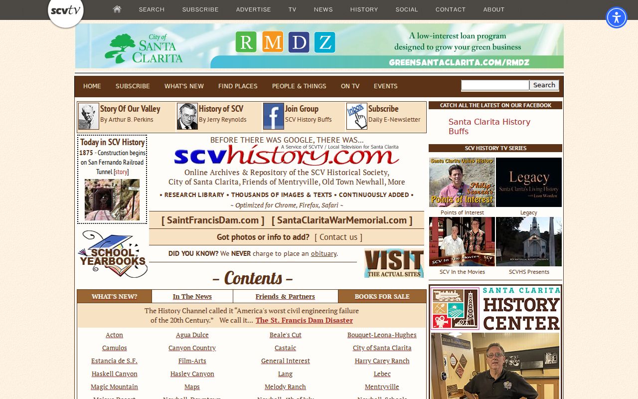 Santa Clarita city directory research in the SCVHistory archive