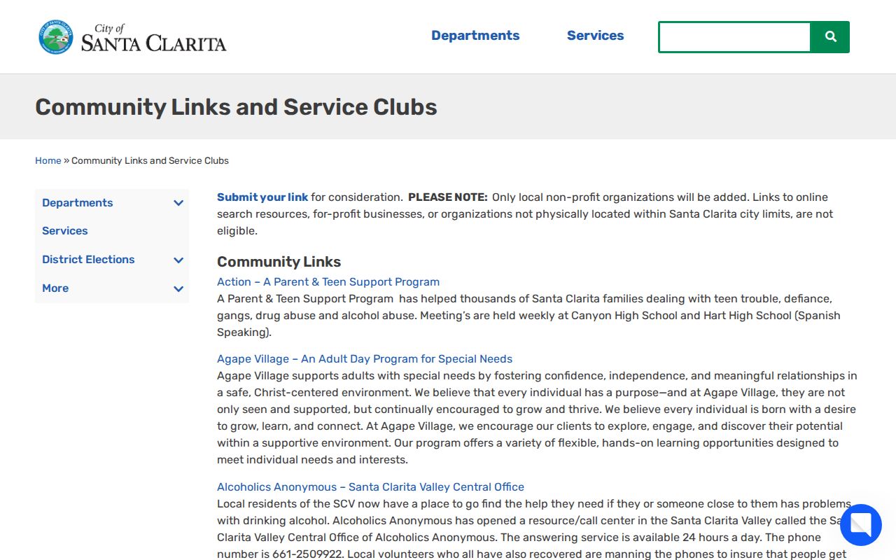 Santa Clarita neighbors community links