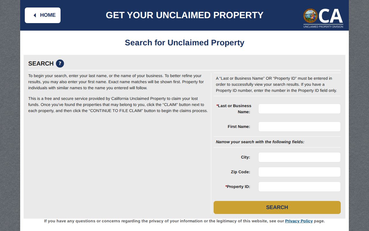 Santa Clarita residents directory unclaimed property search