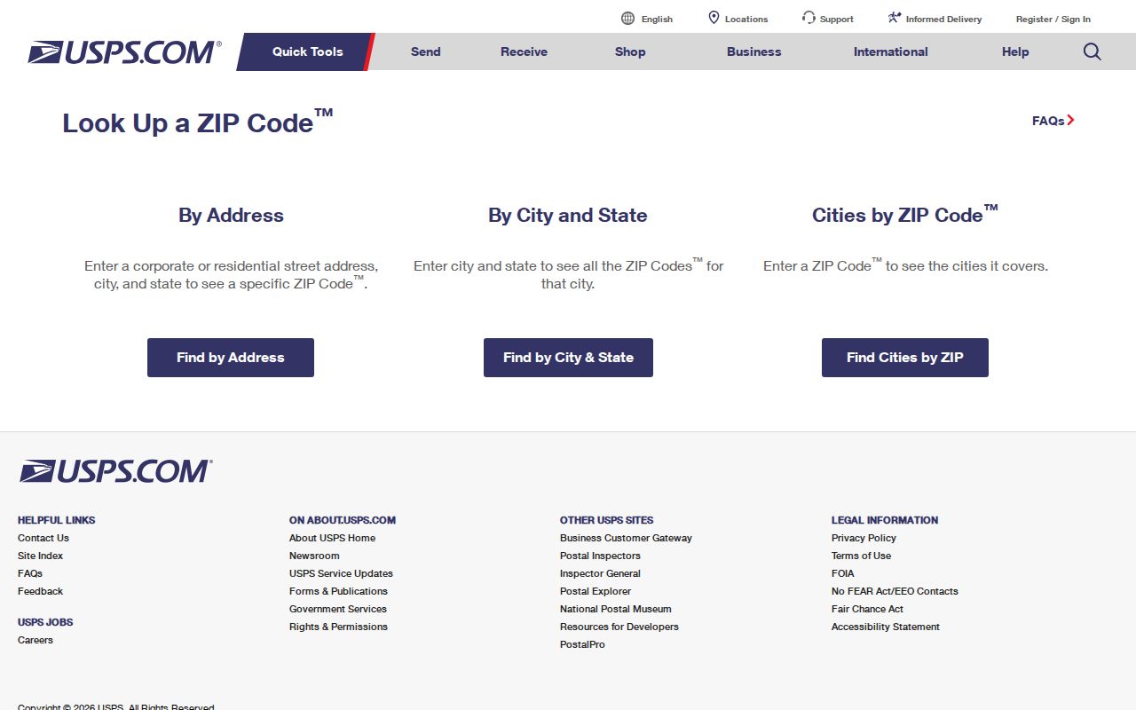Santa Clarita ZIP code directory USPS ZIP Code Lookup address verification